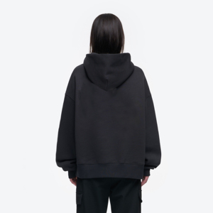 Sweats à capuche d'hiver pour femmes, vêtements de rue décontractés, épaules tombantes, respirants, doublés, 100% coton, manches longues, confortables, OEM - Product Image 2