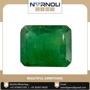 พลอยมรกตสีเขียวทรงเหลี่ยมขนาด 7.8x9.4 มม. คุณภาพเยี่ยม มีจำหน่ายในขนาดที่กำหนดเองได้ เหมาะสำหรับการฝังประดับอย่างหรูหรา - Product Image 2