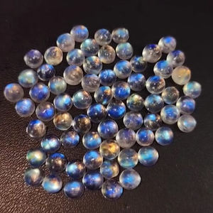 หินพระจันทร์สีรุ้งธรรมชาติขนาด6x4มม. 7x5มม. 9x7มม. รูปไข่3มม. 4มม. 5มม. 185เรียง - Product Image 4