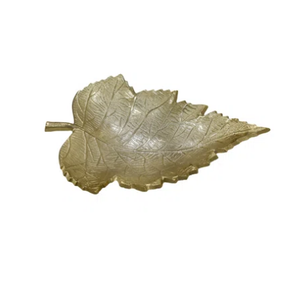 Bandeja de Servicio de Metal Rústica Estilo Granja con Diseño de Hojas, Patrón Redondo/Cuadrado para Decoración de Mesa de Bodas y Regalos - Product Image 4