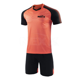 Unique Design Best Selling Breathable Lightweight Short Sleeve Soccer Uniform <b>Cheap</b> Price in Stock - Product Image 1