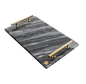 Vaisselle de cuisine la plus vendue Plateau en marbre blanc pour servir des aliments Plateau à café et thé au chocolat à des prix acceptables - Product Image 3