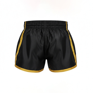 กางเกงชกมวยผู้ชายคุณภาพสูง 100% โพลีเอสเตอร์ ซาตินยืดหยุ่น ออกแบบเองได้ สไตล์มวยไทย สำหรับฝึกซ้อม แห้งเร็ว - Product Image 2