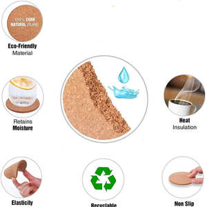 113. Rustic natural wooden <b>coaster</b> set built for dependable <b>heat</b> resistance ideal for daily kitchen and dining use - Product Image 3