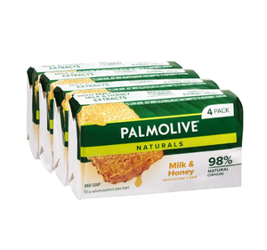 Jabón PALMOLIVE de leche y miel, barra de baño hidratante de 90g para una piel suave, disponible a precio barato a granel - Product Image 2