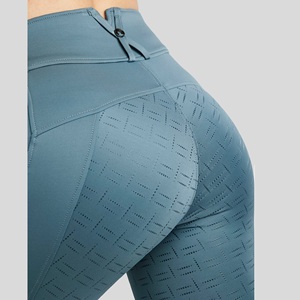 Premium Fit n Feel Custom Ecuestrian Sports Wear Leggings Pantalones Venta al por mayor Four Way Stretch Horse Riding Tights Leggings - Product Image 5