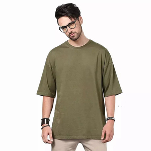 Camiseta Extra Grande de Alta Calidad 100% Algodón para Hombre, Corte Holgado, Impresión Personalizada, Camiseta Lisa de Gran Gramaje para Hombre - Product Image 5