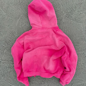 Sudadera con capucha extragrande personalizada para hombre, estilo urbano, informal, cálida para invierno, diseño liso de algodón. - Product Image 4