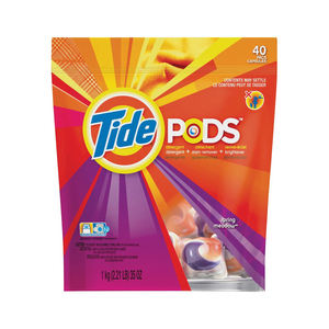 Tide Pods 31 Count Power Clean Formula para cargas diarias Cápsulas de disolución rápida con eliminación integrada de manchas y olores - Product Image 4