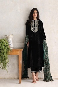 ชุดเดรสยาว KURTA & กางเกงมีสไตล์ NEW---BEAUTIFUL,ลูกปัดแก้วคริสตัลประดับประดาเหมาะสำหรับงานปาร์ตี้สวมใส่/แต่งงาน @ 2022 - Product Image 2