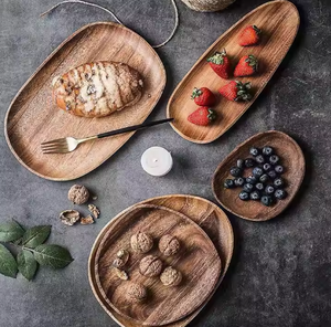 Plateau et assiette en bois-Léger, élégant et durable VIET FARGIMEX VENTE EN GROS - Product Image 6