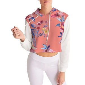 Nuevo aspecto elegante de manga larga Crop Top Sudadera con capucha Ropa informal Jerseys Moda Mujer Sudadera con capucha recortada - Product Image 6