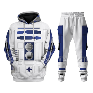 <b>3D</b> Printed Winter Solid Hooded Space Battle Cosplay <b>Hoodies</b> and Pants Set Regular Vintage Streetwear for Adult Men's Tracksuit - Product Image 3
