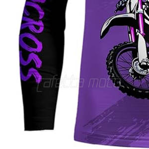 Diseño de manga larga de alta calidad disponible en pedido a granel Camiseta de motocross de poliéster hecha en Pakistán - Product Image 6