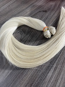 Artículo caliente 2024 Genius Weft Hair Extension 50 cm Platinum Color 100% Virgin Cabellos vietnamitas - Product Image 4
