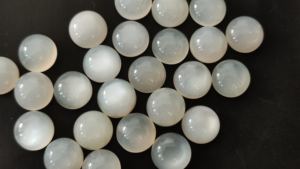 Cabujón de piedra lunar blanca Natural de 3mm a 12mm, piedra lunar redonda, cabujón de fondo plano, piedras preciosas cortadas, lote de piedra lunar de forma redonda - Product Image 4