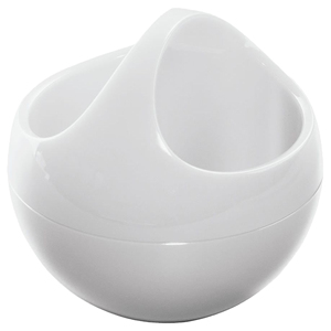 Cestino in polistirolo Spirella modello 'Bowl' in bianco, 10,5 x 10,5 x 9,5 cm - Product Image 1