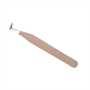 แหนบต่อขนตาปลายโค้งสแตนเลสอย่างดี ป้องกันแม่เหล็ก ด้ามจับเรียบลื่น ใช้งานสบาย ขนาด 10 มม. สำหรับช่างต่อขนตา - Product Image 4