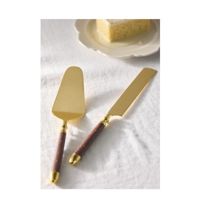 Premium Metal <b>Cake</b> Knife Set Stylish Modern Design Ideal For Anniversary Celebrations Kitchen And Event Decorations - Product Image 1