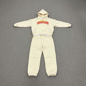 Conjunto de Sudadera con Capucha y Pantalones Deportivos de Algodón 100%, Gruesos, Casuales, de Verano, de Primera Calidad, a Prueba de Viento, Estilo Urbano - Product Image 6