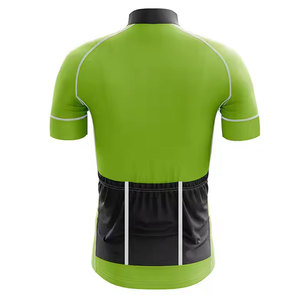 2025 vert-couleur haute qualité 100% Polyester cyclisme porter maillot personnalisé en gros cyclisme uniforme pour hommes - Product Image 4