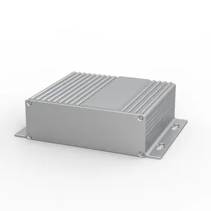 Anodized aluminum enclosure metal electronic instrument enclosure din rail box PCB enclosure