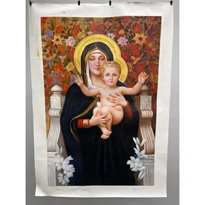 Dipinti a Olio 100% su Tela 36x24 Pollici, Arte Tradizionale Artigianale - Product Image 5