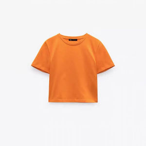 เสื้อครอปสตรีทแวร์ผ้าฝ้าย100% ระบายอากาศได้ดีแห้งเร็วออกแบบได้ตามต้องการ - Product Image 1