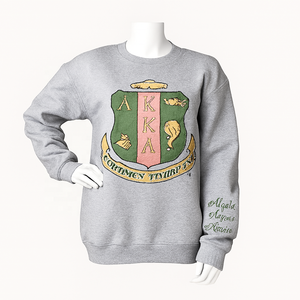 Nouveau style de sweat-shirt à col ras du cou tricoté avec logo brodé personnalisé 100% coton hauts pullover décontractés fraternité sororité imprimée - Product Image 5