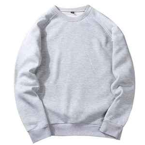 Vente en gros de sweatshirt décontracté pour hommes qualité OEM sweat lourd polyester coton pull simple décontracté sweatshirt - Product Image 2