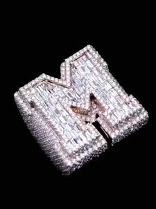 Lettre personnalisée Iced Out personnalisé Initial Championship VVS Lab Grown Hip Hop Bling Ring Luxury Statement Gift for Men - Product Image 5