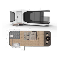 Maison-capsule spatiale de haute qualité préfabriquée et portable pour les stations de tourisme écologiques et les destinations panoramiques