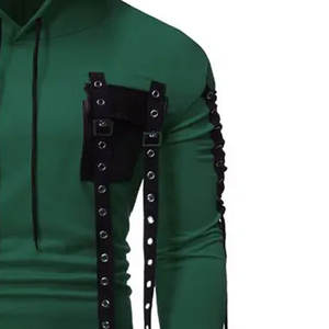 Nuevas sudaderas con capucha de lana ecológicas transpirables de invierno para hombres con ajuste cómodo hecho a medida - Product Image 6