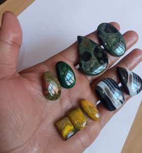 Natural Tibeti turquesa tamaño libre 15-30mm mezcla aproximada tallado cabujón piedra preciosa tallada a mano para hacer joyas y regalos - Product Image 2