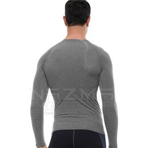 Manches longues nouveau Design hommes Rash Guard pour la vente en ligne OEM Service hommes Fitness porter Rash Guard - Product Image 3