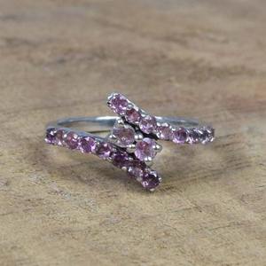 Anillo de Plata 925 con Topacio Rosa, Joyería de Moda para Mujer - Product Image 1