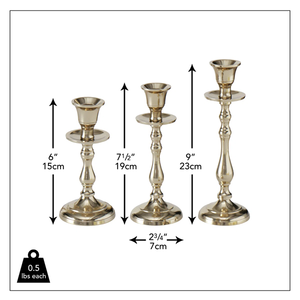 Portavelas de Metal Más Popular, Juego de 3 Frascos para Velas Únicos, Regalos para Invitados de Boda, Decoración para Sala de Estar y Hogar - Product Image 4