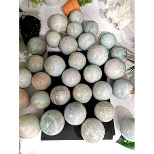Sphère en pierre d'amazonite - Pierres précieuses de guérison par le cristal - Product Image 4