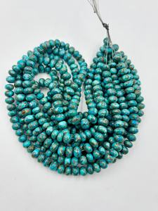 Perles artisanales en turquoise cuivre de qualité supérieure, style bohème, couleur verte, excellente qualité, très demandées. - Product Image 3