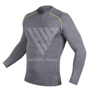 Best Selling Custom Made Premium Polyester Nylon Made Men's <b>Rash</b> <b>Guard</b> Fight Training Breathable Good Quality <b>MMA</b> <b>Rash</b> <b>Guards</b> - Product Image 5