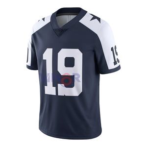 Venta caliente Logotipo personalizado Impresión Camiseta de fútbol americano Transpirable Secado rápido Nueva llegada Precio bajo Camiseta de fútbol americano - Product Image 1