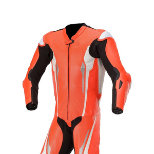Combinaison de course professionnelle une pièce personnalisée pour adultes Ensemble de moto en cuir véritable de haute qualité avec design confortable et logo - Product Image 3
