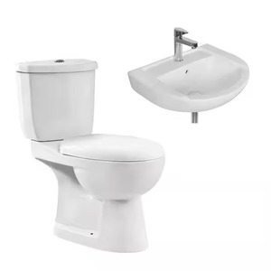 Pas cher Afrique P-trap Twyford Deux Pièces Toilette Bassin Ensemble Chaozhou Sanitaire Usine Bas Prix - Product Image 2