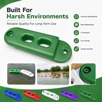 Système de barrières flottantes modulaires à emboîtement pour circuits de karting et sites de divertissement