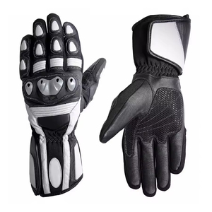 Guantes de motociclismo de cuero personalizados para hombre, guantes de carreras de Motocross para verano e invierno, guantes acolchados para motocicleta con pantalla táctil - Product Image 3