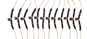 Pulseras de Macramé Hechas a Mano Estilo Bohemia Modelo DAFNI 44 con Cuentas de Ojo Turco - Regalos Promocionales Novedosos para el Día de la Madre/Del Padre - Product Image 4