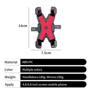 Soporte para Teléfono Móvil de Cuatro Garras, Económico, de Fábrica, para Motocicleta, Soporte de Navegación para Motociclistas - Product Image 6