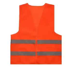 Vente en gros 2025 personnalisé 100% polyester réfléchissant sécurité Chaleco gilet haute visibilité décontracté vêtements d'extérieur bouton décoration - Product Image 5