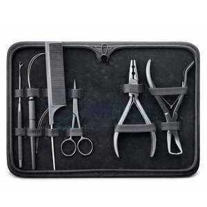 Prix d'usine 6 pièces Kit d'outils de pose d'extensions capillaires INTENSE SURGICAL en acier inoxydable, comprenant aiguille à micro-anneau I-Link et crochet de traction - Product Image 2
