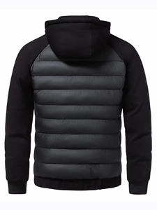 เสื้อแจ็คเก็ตดาวน์ผู้ชายแบบมีฮู้ด คอจีน ซิป  น้ำหนักเบา ระบายอากาศ กันลม สไตล์ลำลอง อุ่นสบาย สำหรับฤดูใบไม้ร่วงและฤดูหนาว ปี 2024 - Product Image 4